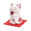Sun Art Good Luck Goods [Improves Marriage, Romance, and Family Luck] Happy Cat Figurine, Large, Pink, SAN605