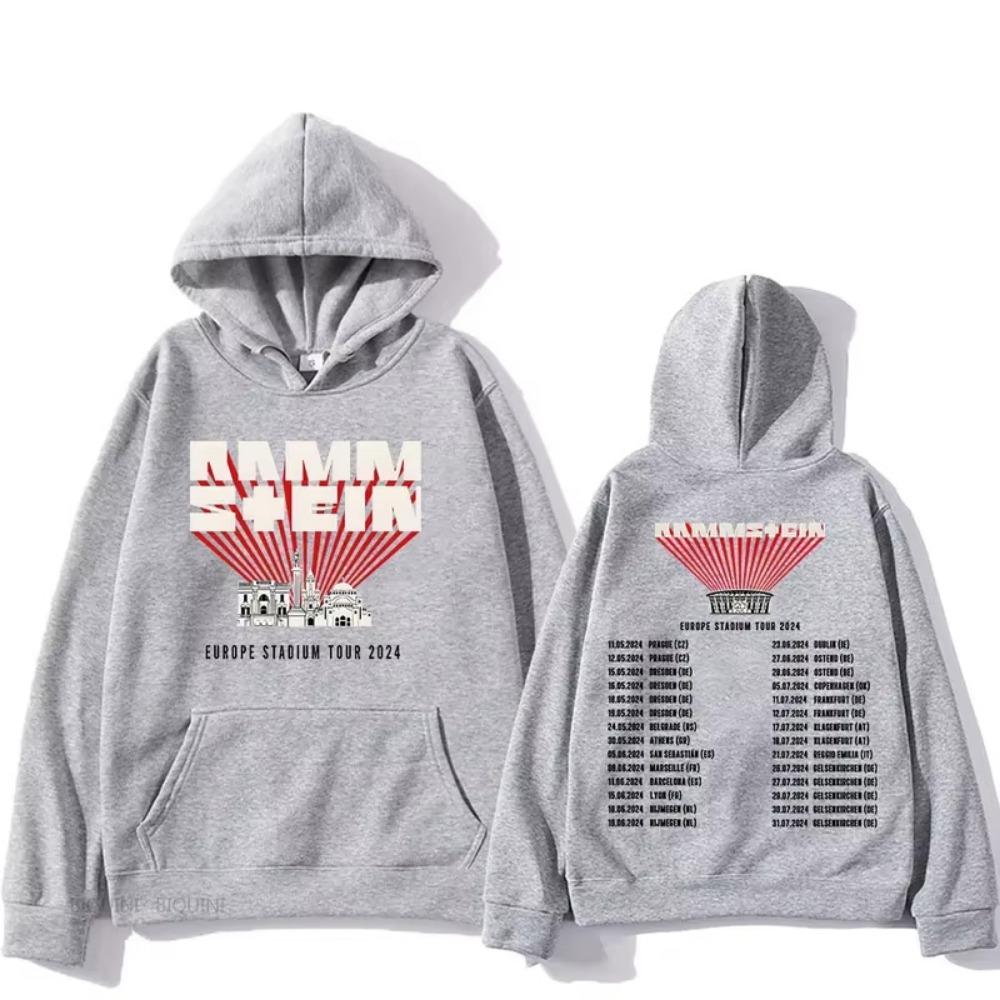 European Tour 2025 Hoodies Rock Band Streetwear Hip Hop Women's Sportswear Pattern Clothing Soft Hooded Hoodies