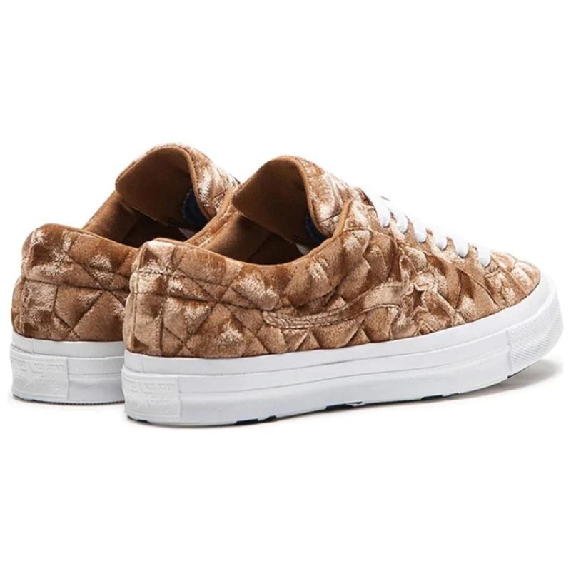 Golf Le Fleur x Converse One Star Модные Удобные Низкие Эспадрильи Унисекс Коричневые