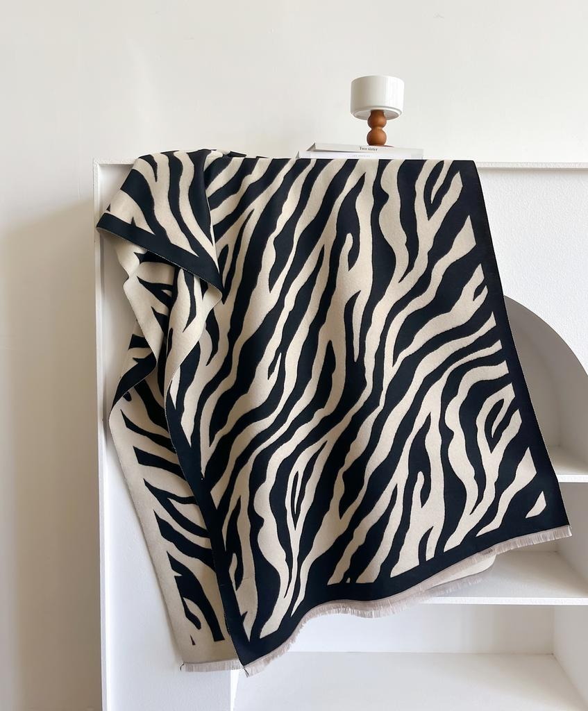 Elegant Women Streak Pashmina Scarves Fringe Wrap Winter Warm Fashion Brands Designer Cashmere Two-Sided Scarf Blanket Shawls