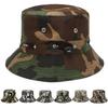 Camo Fisherman Hat Collapsible Sun Hat Spring Summer Men's and Women's Fishing Breathable Sun Hat Casual Outdoor Hiking