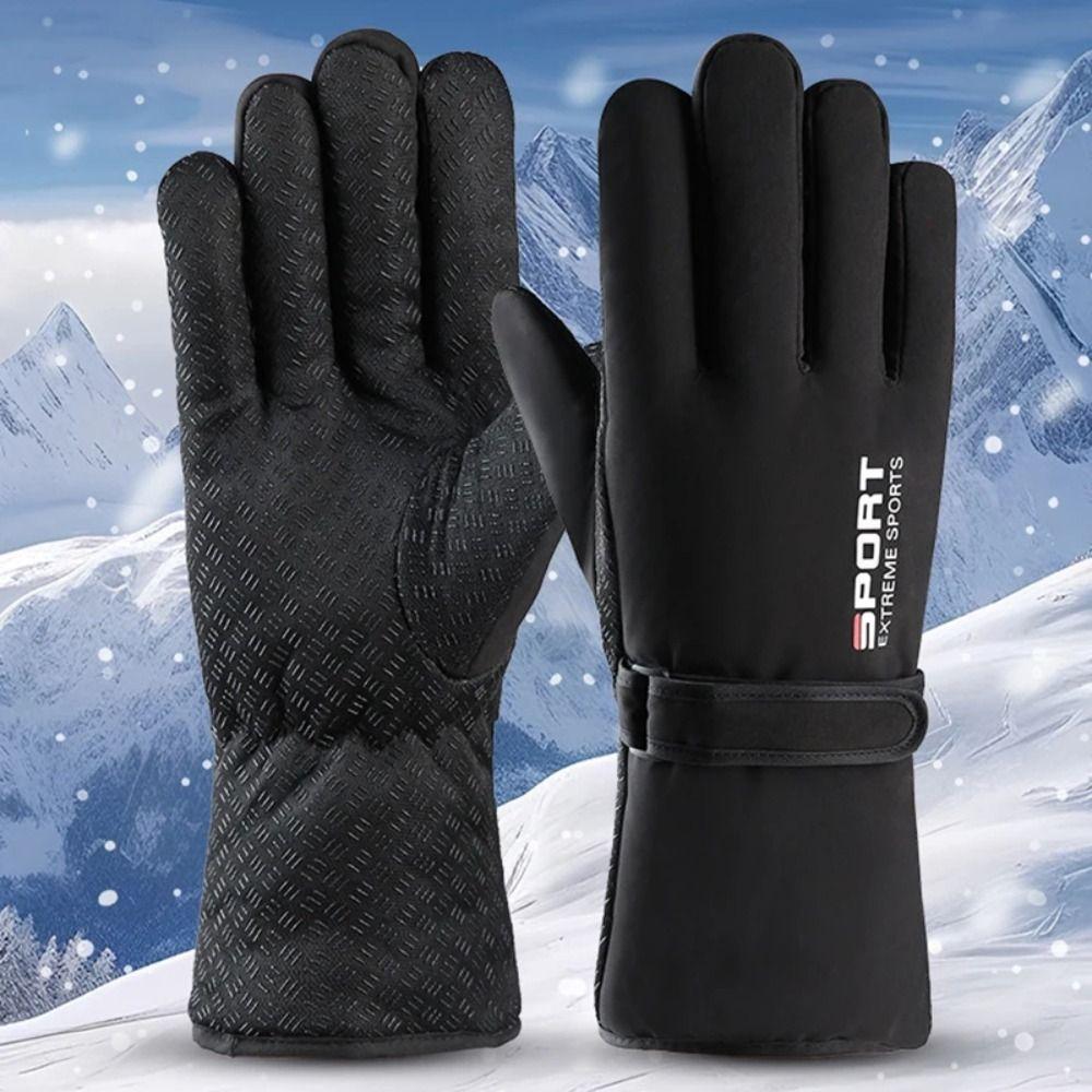 Keep Warm Men Mittens Waterproof Driving Gloves Gift Winter Ski Gloves Female