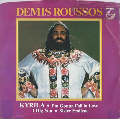 7-дюймовая пластинка DEMIS ROUSSOS - Kyrila DEMIS002 Philips 1977 Великобритания Танцевальная и электронная музыка Б/у