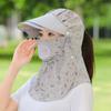 Козырек шляпа защита шеи защита от солнца хлопковая женская шляпа от солнца походная шляпа