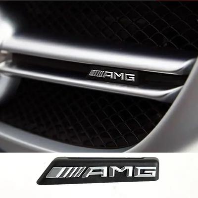 Наклейка-эмблема значок AMG на переднюю решетку автомобиля для Mercedes benz W212 W213 W202 W211 W176 W210 W205 Gla Glc Cls Glk Аксессуары