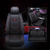 5 Seat Car Seat Cover PU Leather Full Set Cushion Cover 5D Universal SUV Truck Automobile Seat Cover