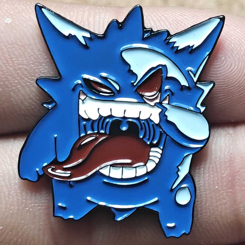 Anime Gengar Naruto Enamel Pin Lapel Pins for Backpacks Badges Cartoon Brooch for Clothes Jewelry Gifts for Friends