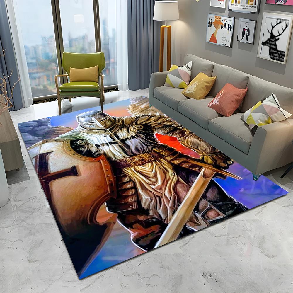 Ковер с изображением тамплиера, рыцаря-крестоносца, для игр, для дома, гостиной, спальни, дивана, прихожей, декора, коврик, нескользящий коврик