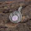 Dainty Rose Chalcedony Gemstone Jewelry, 925 Solid Sterling Silver Pendant, Handmade Silver Pendant Gorgeous Pendant Jewelry