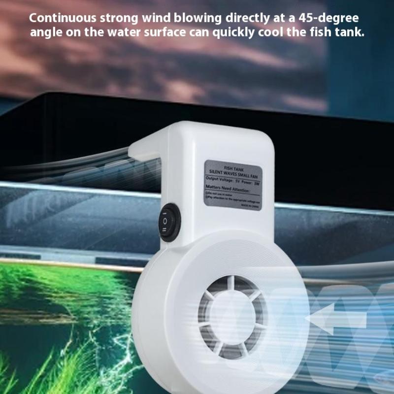 Мини Охлаждающие Вентиляторы для Аквариума Аквариум Рыбный Аквариум Водный Питомец Система Охлаждающих Вентиляторов USB Регулируемая Скорость Ветра Охладитель Принадлежности для Аквариума