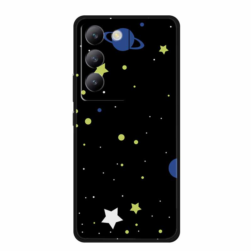 Flower Emboss Case For Vivo V40 V30 SE Y100 Y200E T3 5G Soft TPU Silicone Bumper Protector 3D Relief Phone Cover Funda V 30 40