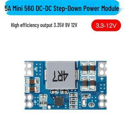Модуль понижающего стабилизатора напряжения DC-DC Mini560: Высокоэффективный выход при 3,3 В, 5 В, 9 В и 12 В