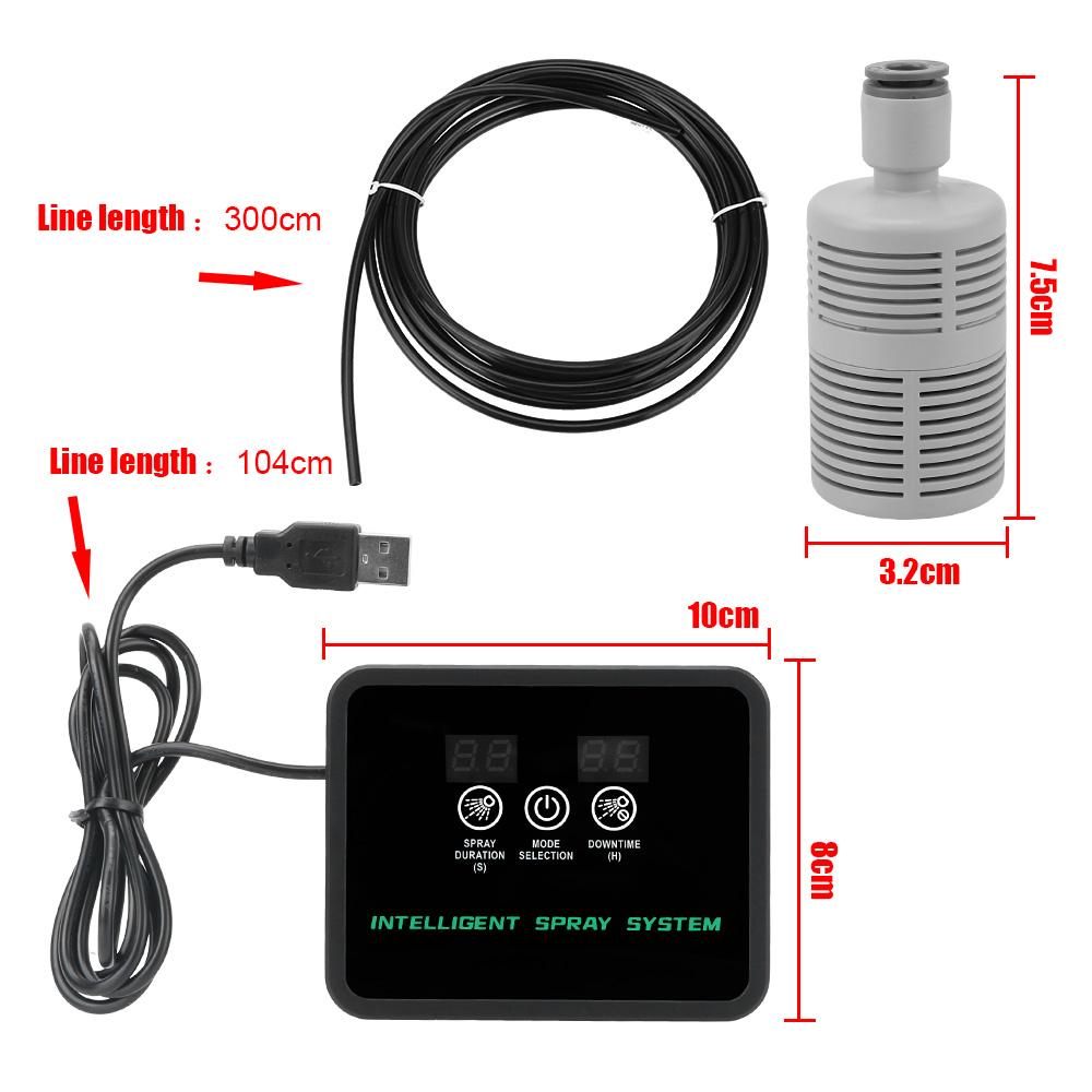 Система распыления орошения Комплект для опрыскивания растений в саду Распылитель Сенсорный экран Электронный таймер для садового аквариума Автоматическая система полива