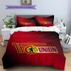 1.FC Union Berlin Pattern Bedding Quilt Set  Home Decoration  Gift (1 * duvet cover + 2 * pillowcase  without core).xwn