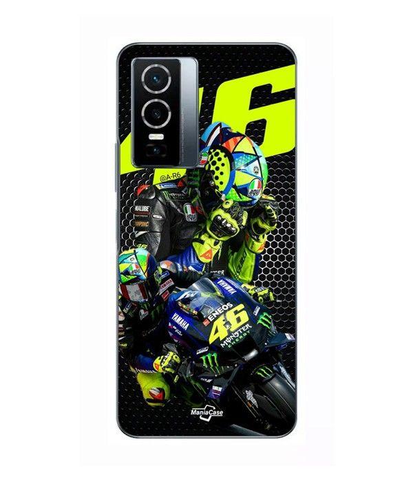 Coque Pour Vivo Y76 5G 46 Valentino Rossi Logo Motogp monster Maniacase