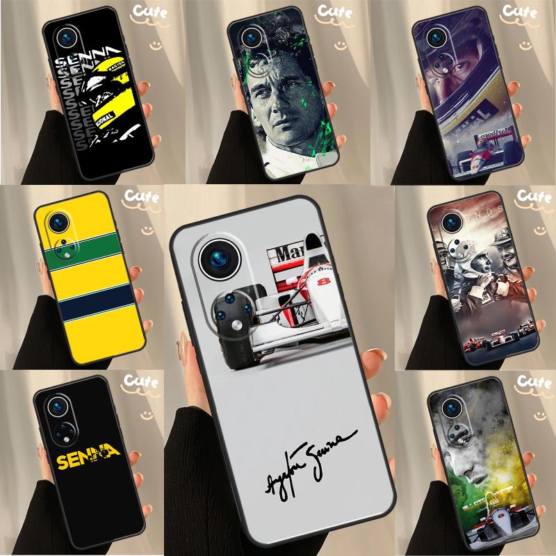 Чехол Ayrton Senna F1 для Huawei P30 P20 P60 P40 Lite Nova 9 5T P Smart Honor Magic 5 Pro 50 70 X8 X9a