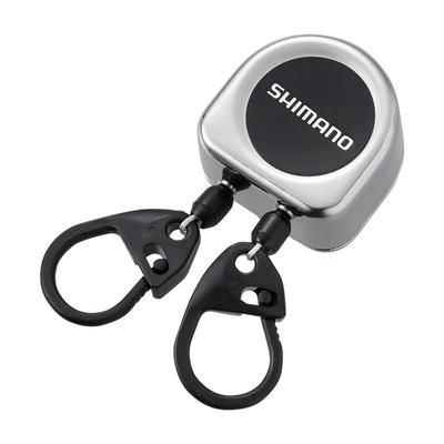 SHIMANO Двойной катушечный металлический матовый черный значок PI-411R