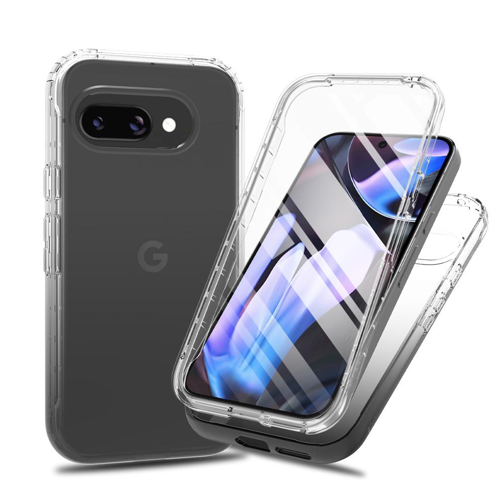 Luxury Clear Screen 360° Full Body Phone Case for Google Pixel 10 9 Pro XL Shockproof Soft Film Front Frame Hard Protection Cell