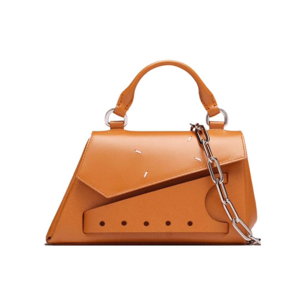 Maison Margiela Metal Hardware Adjustable Detachable Shoulder Strap Calfskin Crossbody Handbag Women Handbag Orange SB1WD0013P4745T2336