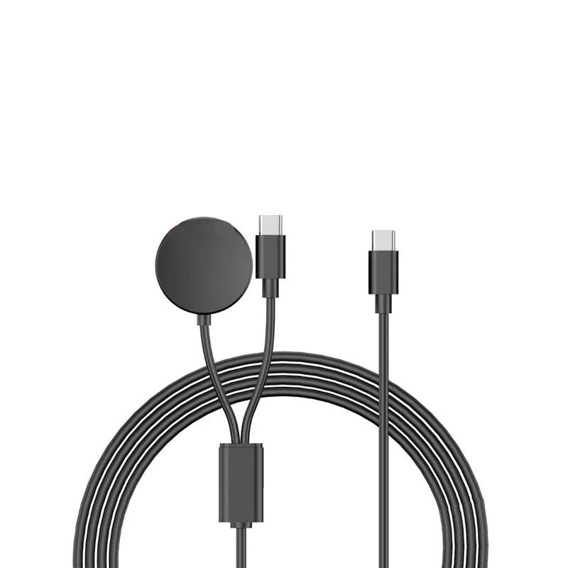 USB C Зарядное устройство для Samsung Galaxy Watch 2 в 1 Type C USB A Кабель 3,94 подходит для Galaxy Watch6/5/4 Watch 5 Pro Galaxy S23 Ultra