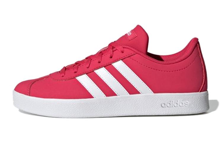 adidas Neo VL Court 2.0 K Устойчивые к истиранию Низкие Детские Скейтбордические Кроссовки Красные Детские FW3939