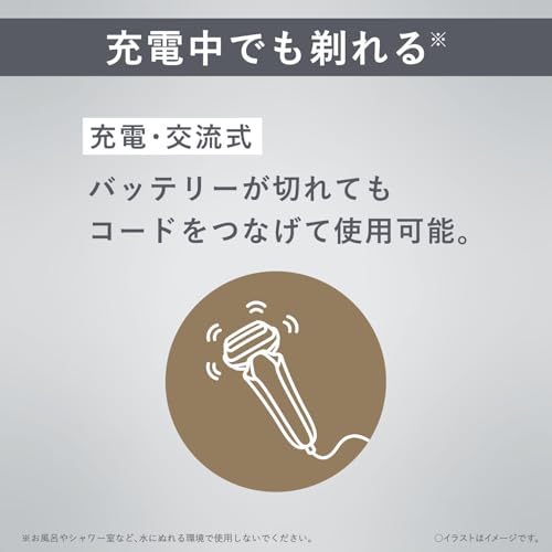 Panasonic Shaver Ramdash 3 Blade Electric Razor Men's Charging Stand Close Contact 3D Head ES-L360D-S Silver