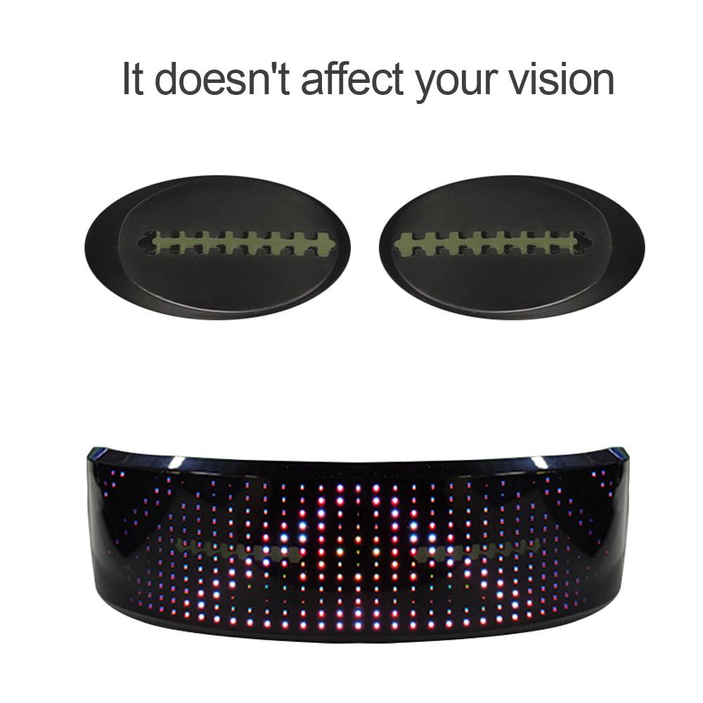 LED Party Glasses BT APP Control LED Light Up Glasses Flashing Glowing Luminous Glasses USB
