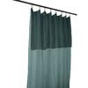 Rideau ajustable + 8 anneaux pince "Gaîa" 140 x 300 cm "Gaze de Coton" - Gaïa Canard - Gaia Canard - 1 Panneau ajustable 140 x 300 c
