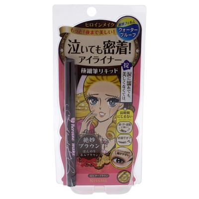 Жидкая подводка для глаз Heroine Make Smooth Liquid Eyeliner Super Keep 02 Горько-коричневая, водостойкая, смывается теплой водой, 0,4 мл, стойкая, ультратонкая кисточка, формула,