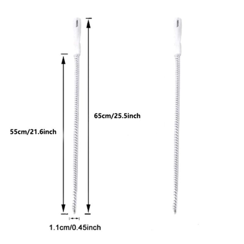 1/2pcs Super Long Pipe Dredging Brush Bathroom Hair Sewer Sink Cleaning Brush Flexible Drain Cleaner Clog Plug Hole Remover Tool