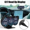Автомобильная сигнализация температуры воды и масла G17 Автомобильная электроника HUD Спидометр Одометр для всех автомобилей GPS Проекционный дисплей Диагностический измеритель скорости превышения скорости