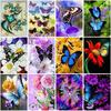 DIY Butterfly 5D Diamond Painting Animal Diamond Embroidery Cross Stitch Full Round Resin Mosaic Rhinestone Handmade Wall Art