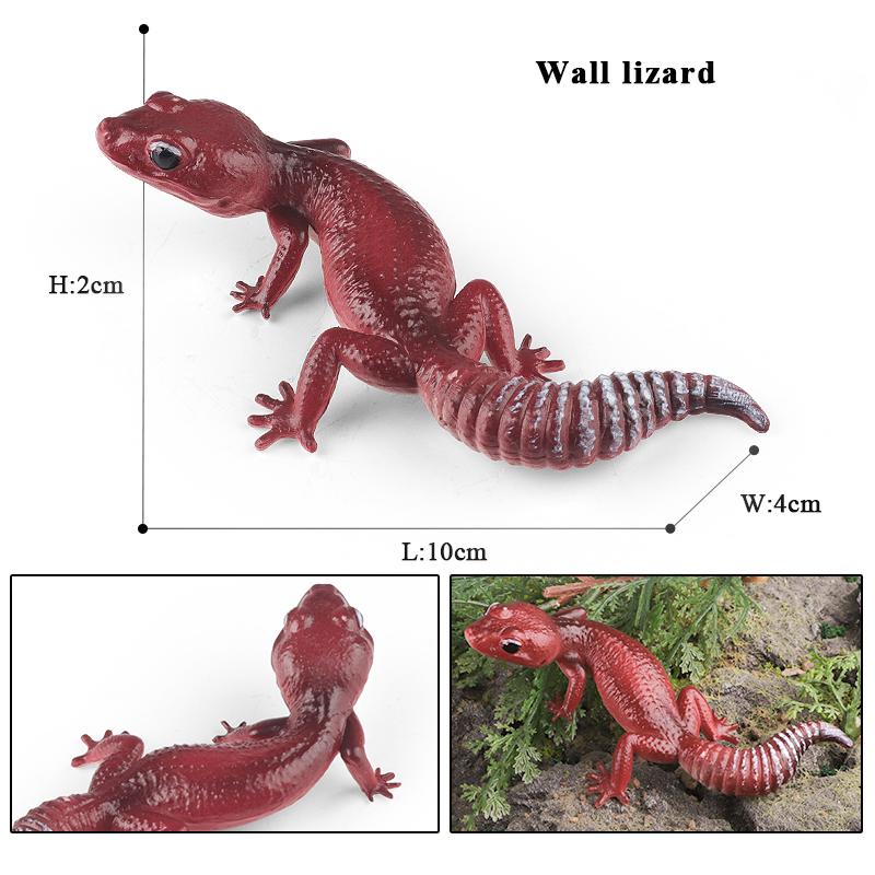 Oenux Simulation Reptile Lizard Chameleon Geckos Insect Animals Model Action Figure Collection Toys Kids Gift Home Decorations