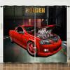 3D Роскошные Современные Роскошные Спортивные Машины Крутой Мальчик 2 Шт. Затемняющие Шторы Для Гостиной Спальни Кухни Домашнего Декора Крючка