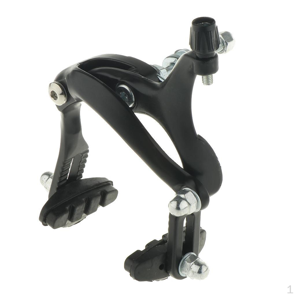 Front Side Pull Black Bike Brake Caliper With 45mm Length Pads