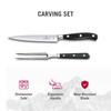 VICTORINOX Carving Knife and Fork Knives for BBQ and Steak Grand Set, Set, Black, Professional-Grade Grilling, Maître, Forged, 7.7243.2