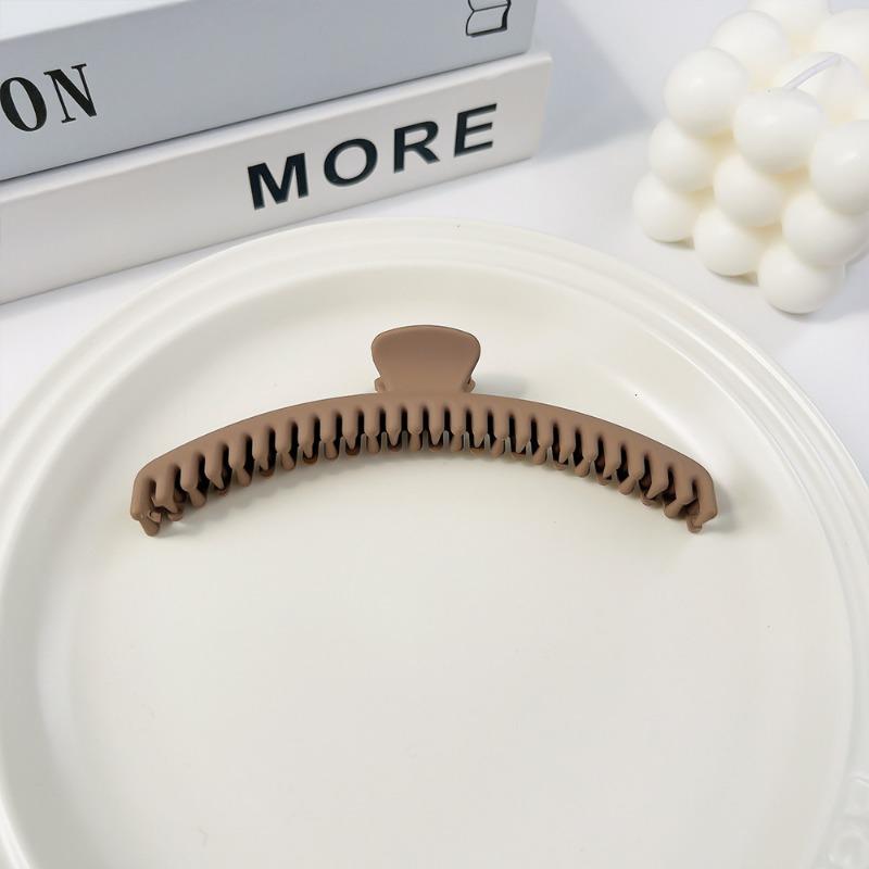 Зажим-краб матовый класса люксЖенственный шарм Заколка-акула для прически сзади на голове Аксессуар для волос