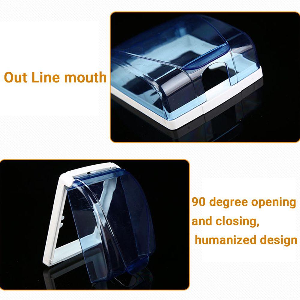 Transparent Safety Waterproof Splash Box Socket Protector Electric Plug Cover Sockets