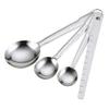Corporation KAI Stainless Steel Measuring Spoons, Set of 3 (Tablespoon, Teaspoon, 1/2 Teaspoon), Thin, with Spatula, Dishwasher Safe, Silver, KAI
