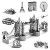 3D металлическая модель DIY Миниатюрный замок-головоломка DIY Нанометаллический