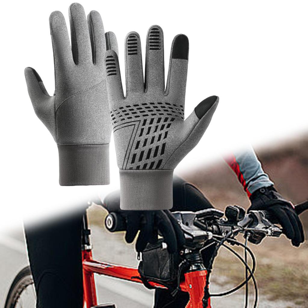 Зимние перчатки для сенсорного экрана, велоспорт, снег, сохраняющие тепло, варежки для спорта