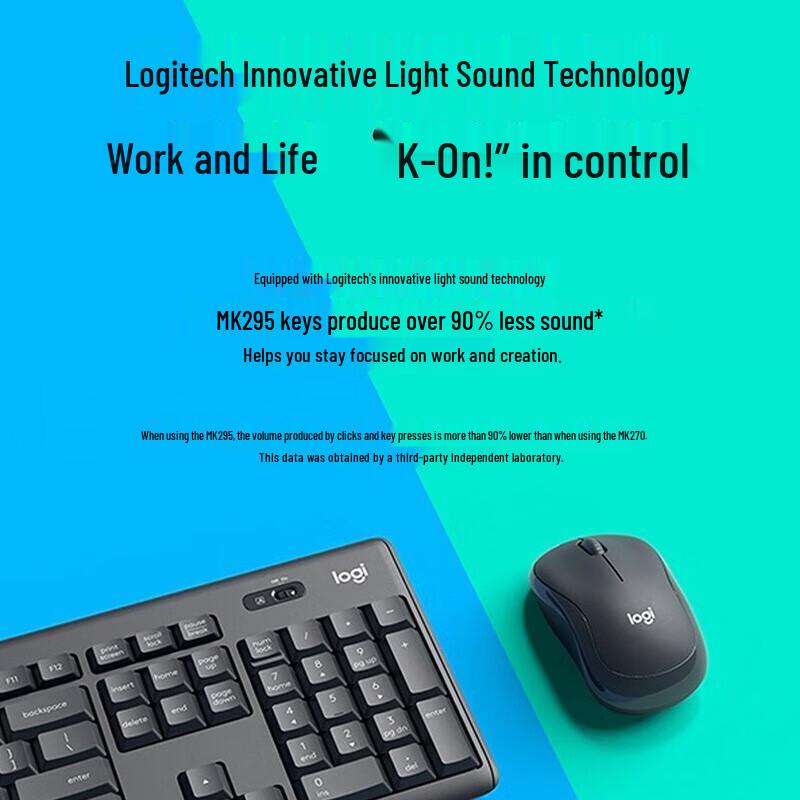 Logitech MK295 Silent Wireless Keyboard and Mouse Combo