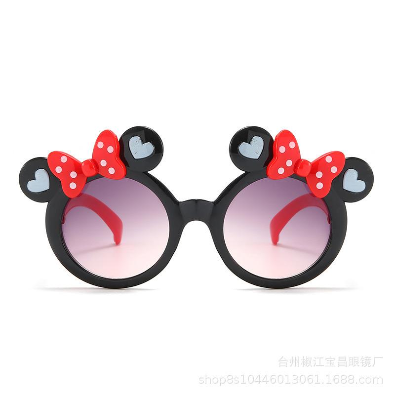 Детские солнцезащитные очки Солнцезащитные очки Детские бантики Мультфильм Милые девушки Солнцезащитные очки