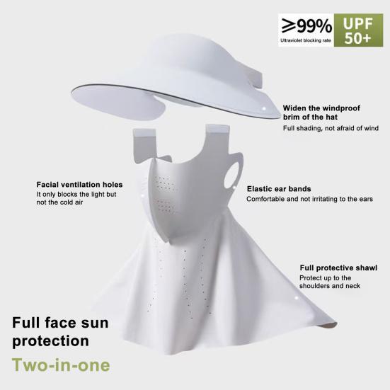 Женская шляпа с защитой лица, солнцезащитная дышащая однотонная шляпа от солнца