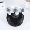 Flower Hairpin Korean Bun Snood Ponytail Clip Hairgrips Cover Net Vintage Women Spring Clip  Gift