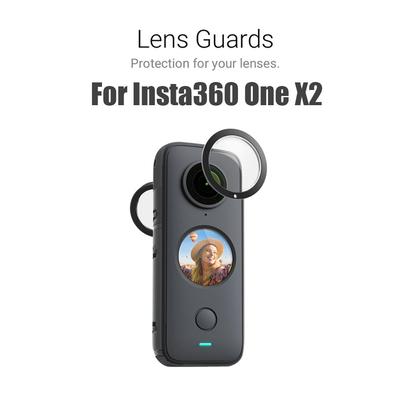Для Insta360 ONE X2 Защитные линзы с клейким слоем Двухобъективный 360 модуль Для Insta 360 ONE X2 Защитные аксессуары Новые