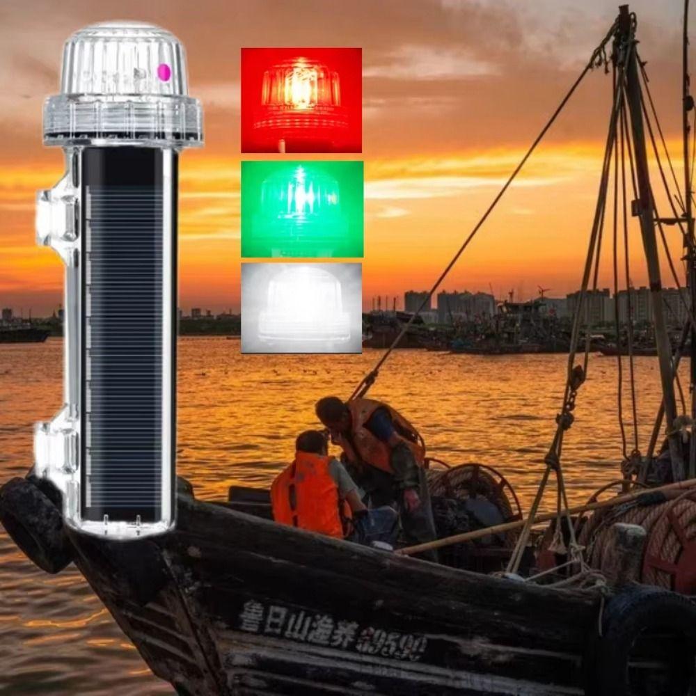 Tricolor Light Ship Warning Light Waterproof Navigation Signal Light  Marine Outdoor