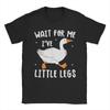 Wait for Me I Have Little Legs Penguin T Shirt Beach  Pure Cotton T Shirts For Unisex Novelty Loose Tshirt Short Sleeves Tees
