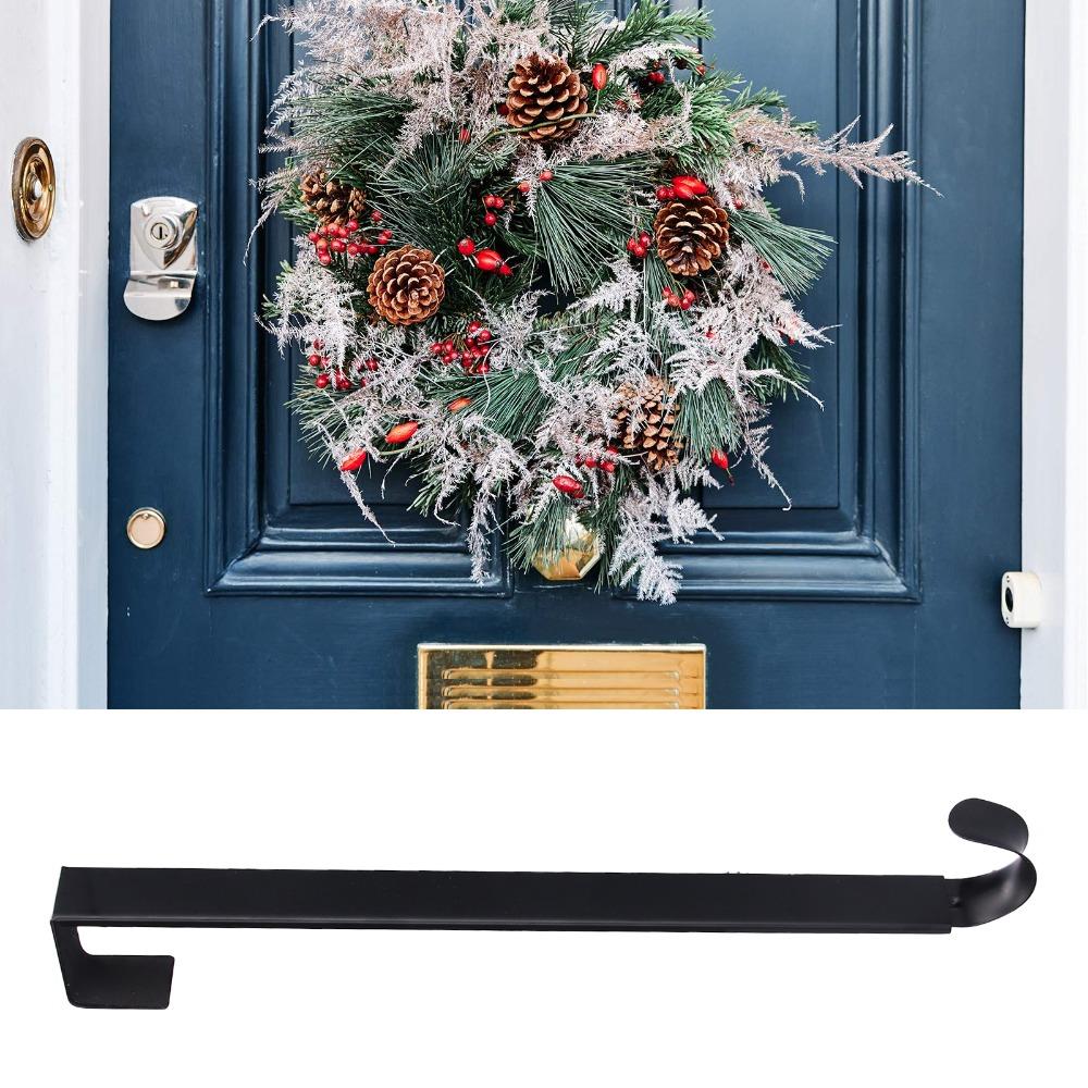Iron Door Wreath Hook Retractable Over Door Hanger Convenient Wreath Hanger Indoor Outdoor