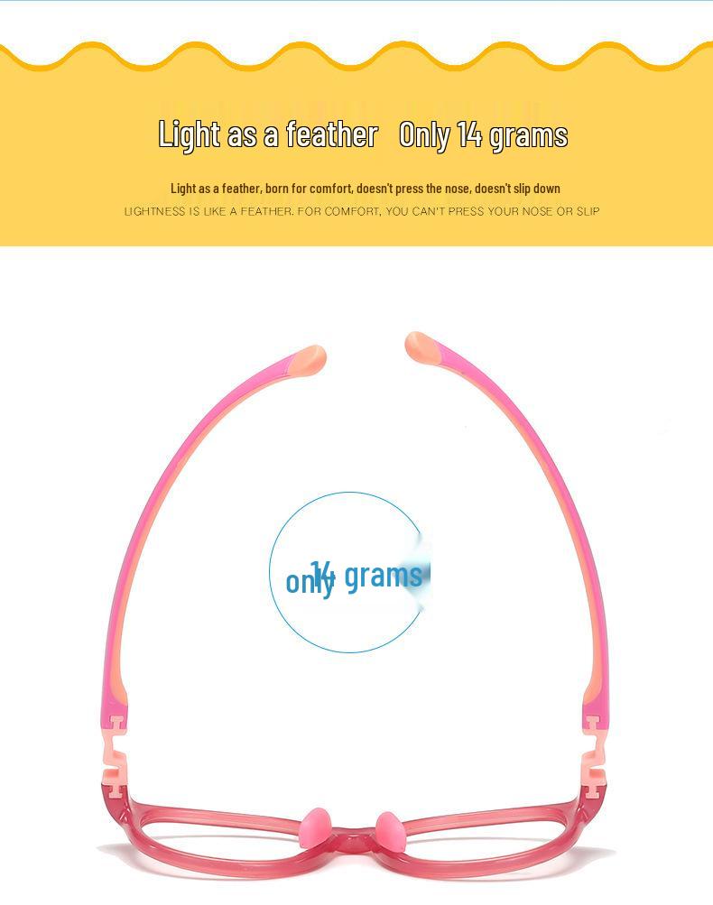 Детские силиконовые очки с защитой от скольжения: Модные оправы для очков, блокирующие синий свет 9109